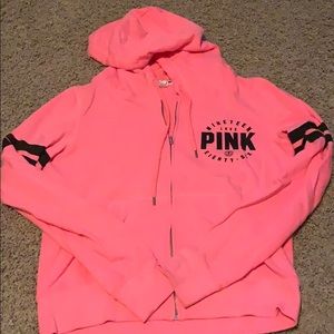 PINK zip up hoodie